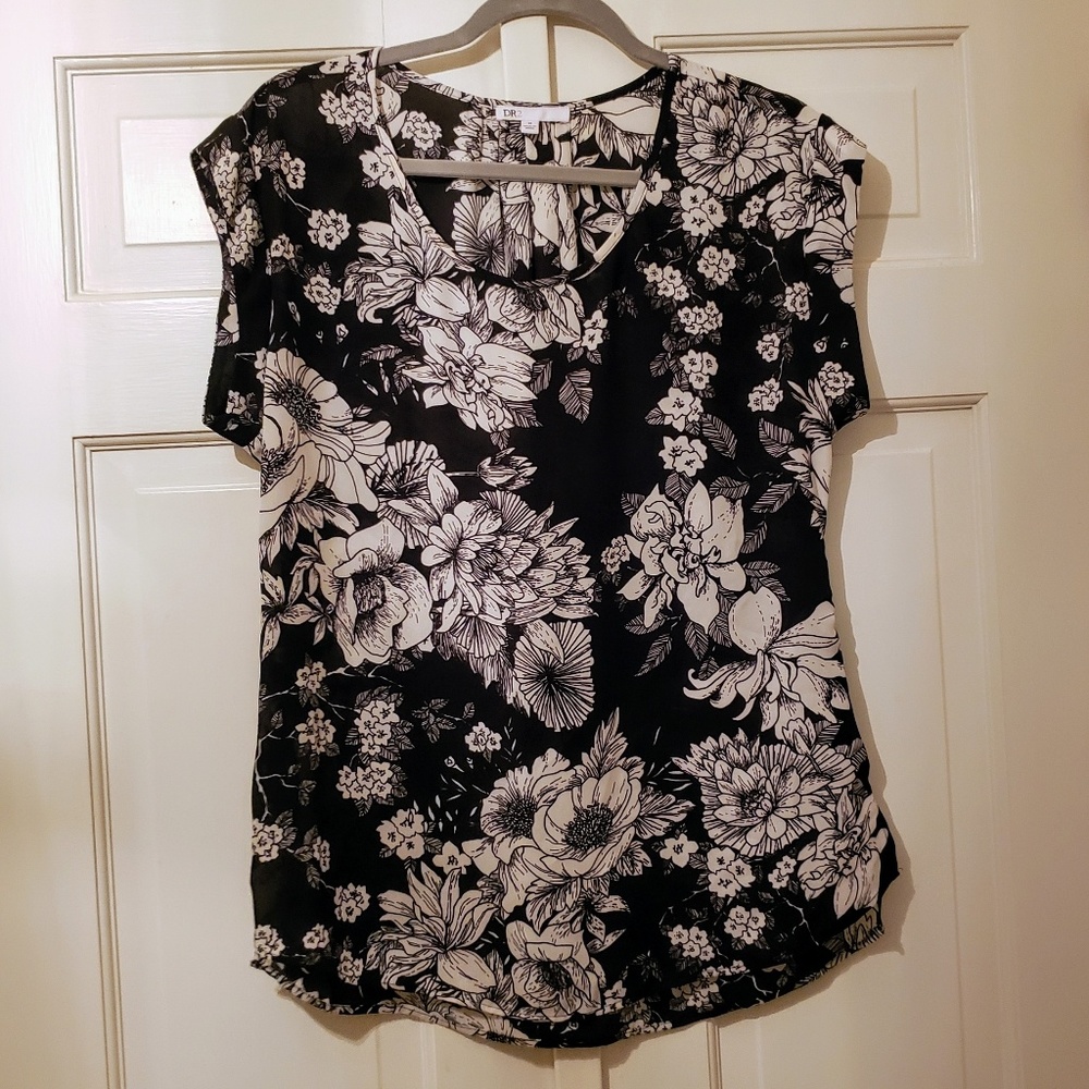 DR2 Women's Capped Sleeve Blouse Tunic